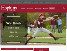 Tablet Screenshot of hopkins.edu
